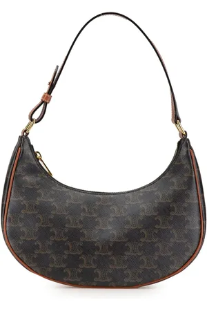 Céline 2022 Coated Canvas Triomphe Ava shoulder bag