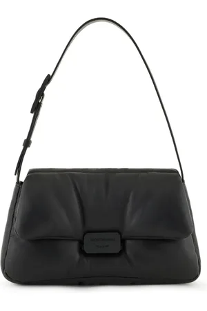 Emporio Armani Logo-plaque leather shoulder bag