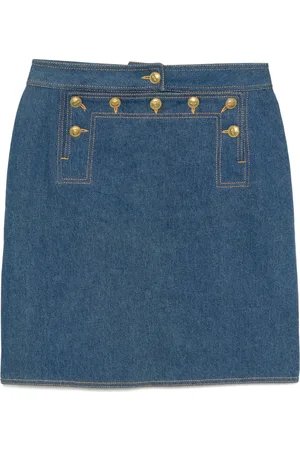CHANEL 1990-2000s denim skirt