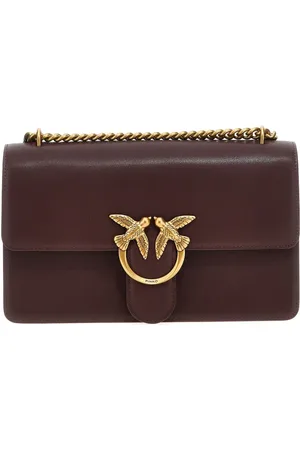 Pinko Love metallic-detail cross body bag