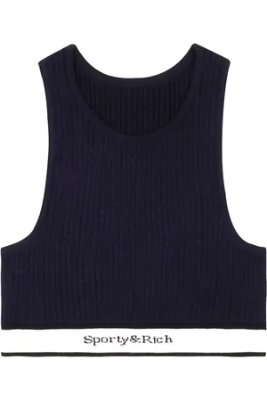 Sporty & Rich Cable-knit tank top