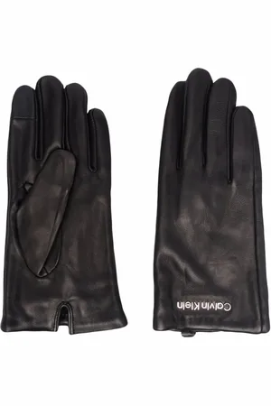 Calvin Klein Logo-plaque gloves