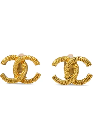 CHANEL 1990-2000s Interlocking CC earrings