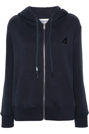 Autry Logo-embroidered cotton hoodie
