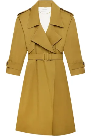 Another Tomorrow Belted trench coat