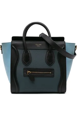 Céline 2018 Nano Tricolor Leather Luggage Tote satchel
