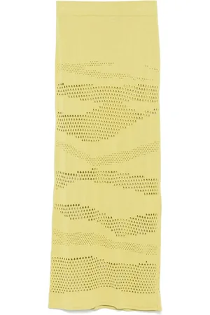 AKEP Drop-stitch-detailing maxi skirt