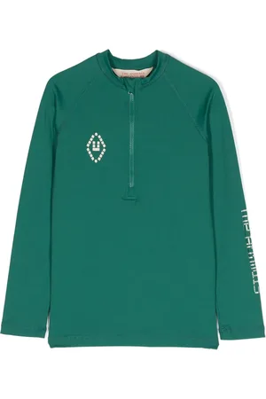 The Animals Observatory Deer logo-print swim T-shirt