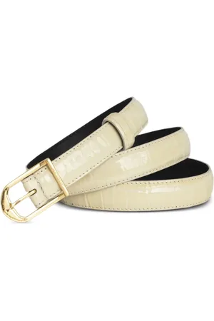Zadig & Voltaire Rise crocodile-embossed slim belt
