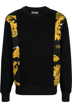 VERSACE Baroque-pattern cotton sweatshirt