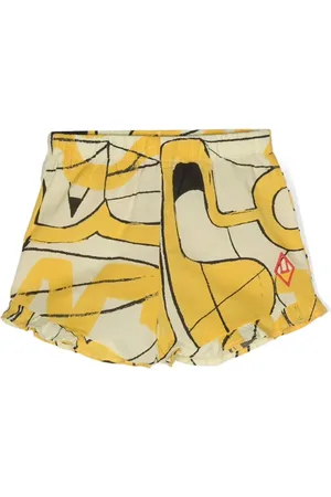 The Animals Observatory Dove abstract-print cotton shorts