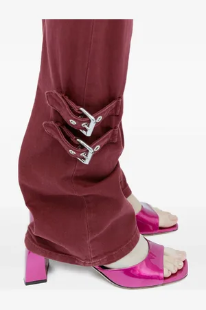 By Far Metallic-finish mules