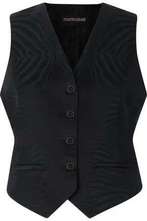 Roberto Cavalli Tiger-pattern waistcoat