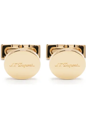 S.T. Dupont Engraved polished cufflinks