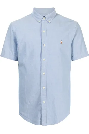 Ralph Lauren Logo-embroidered Oxford short-sleeve shirt