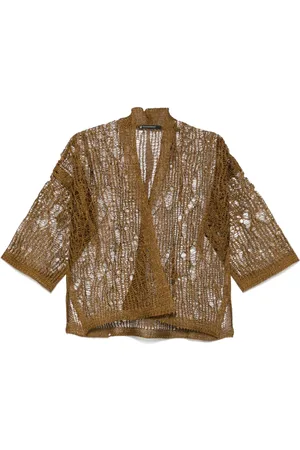 PIERANTONIO GASPARI Open-knit cardigan