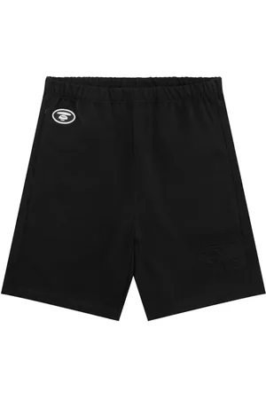 A Bathing Ape Logo-patch shorts