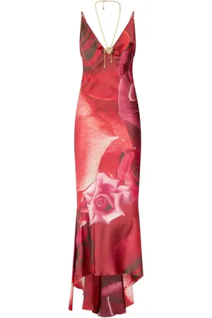 Roberto Cavalli Abstract-print midi dress