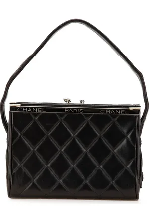 CHANEL 1996-1997 Quilted Lambskin Leather Box Bag handbag