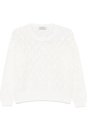 BRUNO MANETTI Pointelle-knit sweater