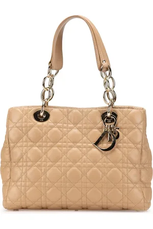 Dior 2011 Medium Lambskin Cannage Lady Dior Soft Shopping tote bag