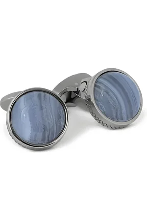 Tateossian Engraved logo cufflinks