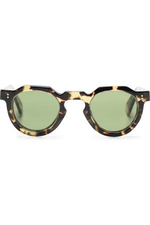 LESCA Crown round-frame sunglasses