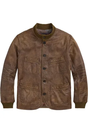 Ralph Lauren Button-up leather jacket