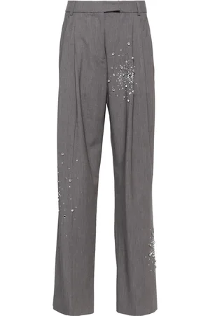 Des Phemmes Crystal-embellished trousers