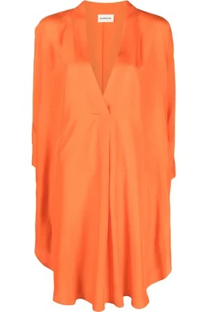 P.A.R.O.S.H. V-neck silk midi kaftan