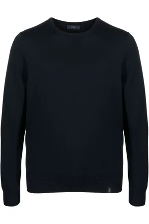 FAY Logo-patch virgin-wool jumper