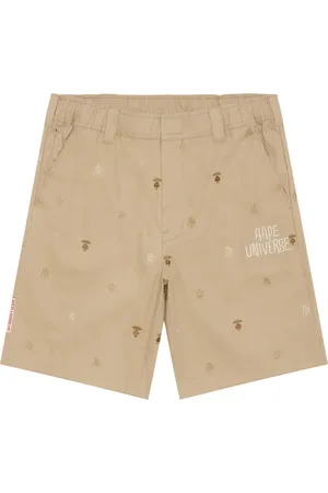 A Bathing Ape Embroidered-pattern bermuda shorts
