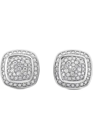 David Yurman Sterling Albion diamond stud earrings (7mm)