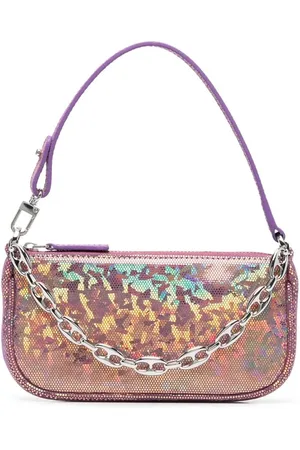 By Far Mini Rachel hologram shoulder bag