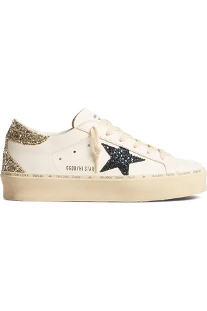 Golden Goose Hi-Star panelled flatform sneakers