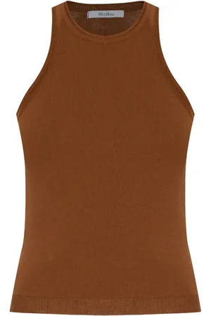 Max Mara Ribbed cotton tank top