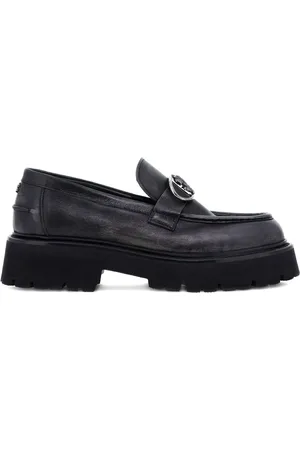 Roberto Cavalli RC Monogram-buckle loafers