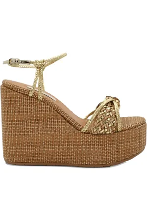 Casadei Zeppa woven wedge sandals