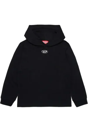 Diesel Logo-stamp cotton hoodie