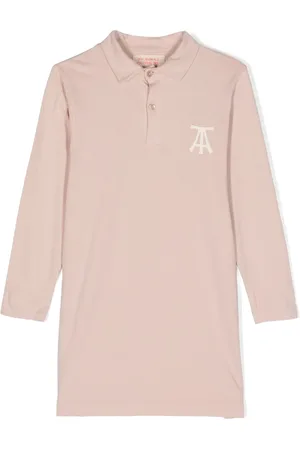 The Animals Observatory Dragon logo-print polo dress