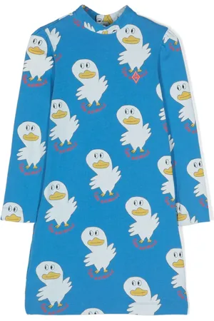 The Animals Observatory Bug graphic-print cotton dress