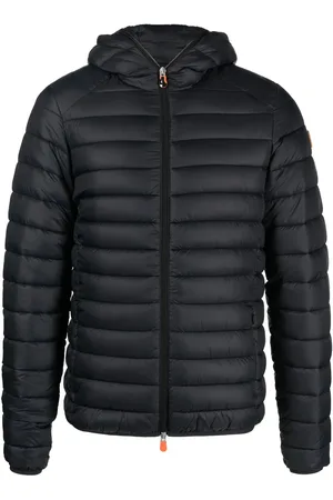 save the duck Logo-patch hooded padded jacket