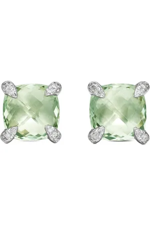 David Yurman Sterling silver Chatelaine diamond stud earrings (9mm)