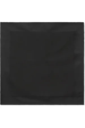Dolce & Gabbana Embroidered-logo tonal silk scarf