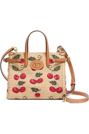 VALENTINO GARAVANI Small Antibes Cherry-motif tote bag