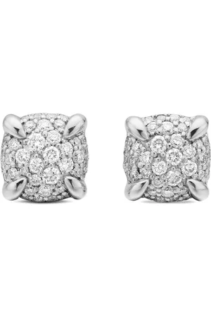 David Yurman Sterling Petite Chatelaine diamond stud earrings (6.5mm)