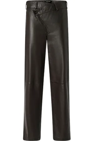 Pinko Leather slim-fit trousers
