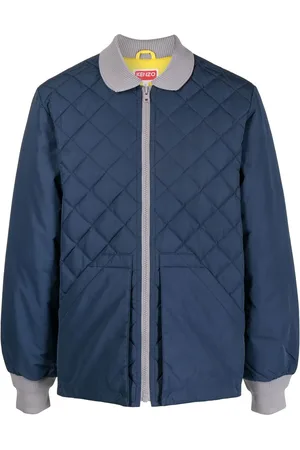 Kenzo Two-tone diamond-quilt jacket