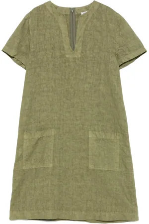Aspesi Slub-linen mini dress
