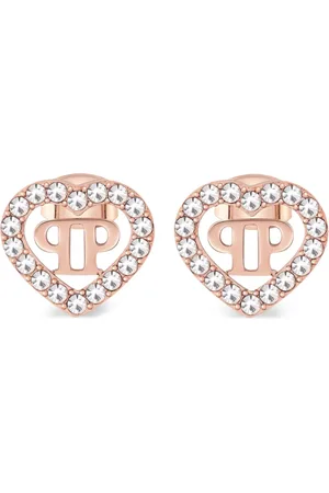 Philipp Plein Rocked hearts earrings